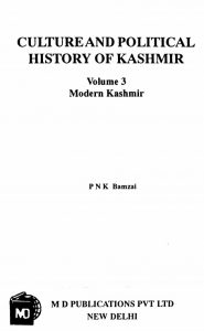 Culture and Political History of Kashmir Vol-3